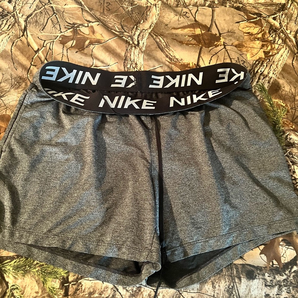 Nike Gray Athletic Shorts with Soft Jersey Fabric